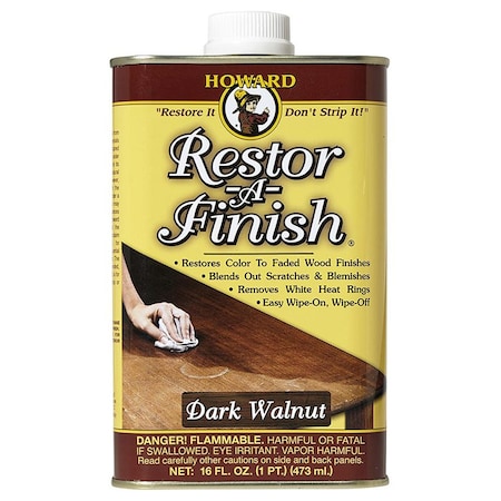 Howard 1 Pt Dark Walnut Restor-A-Finish One-Step Refinisher RF6016